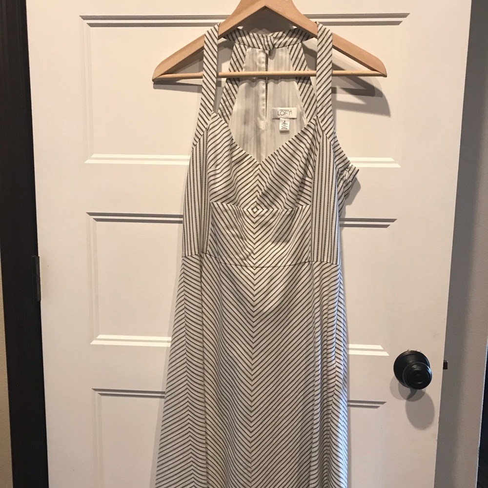 Loft High Back Dress Size 6